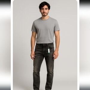 Liverpool Men's Black Jeans Straight Fit 31x30
